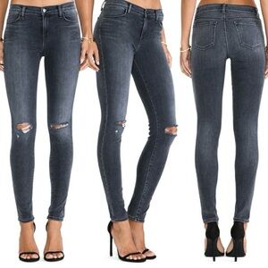 J BRAND Super Skinny Jean In Nemesis Gray size 30